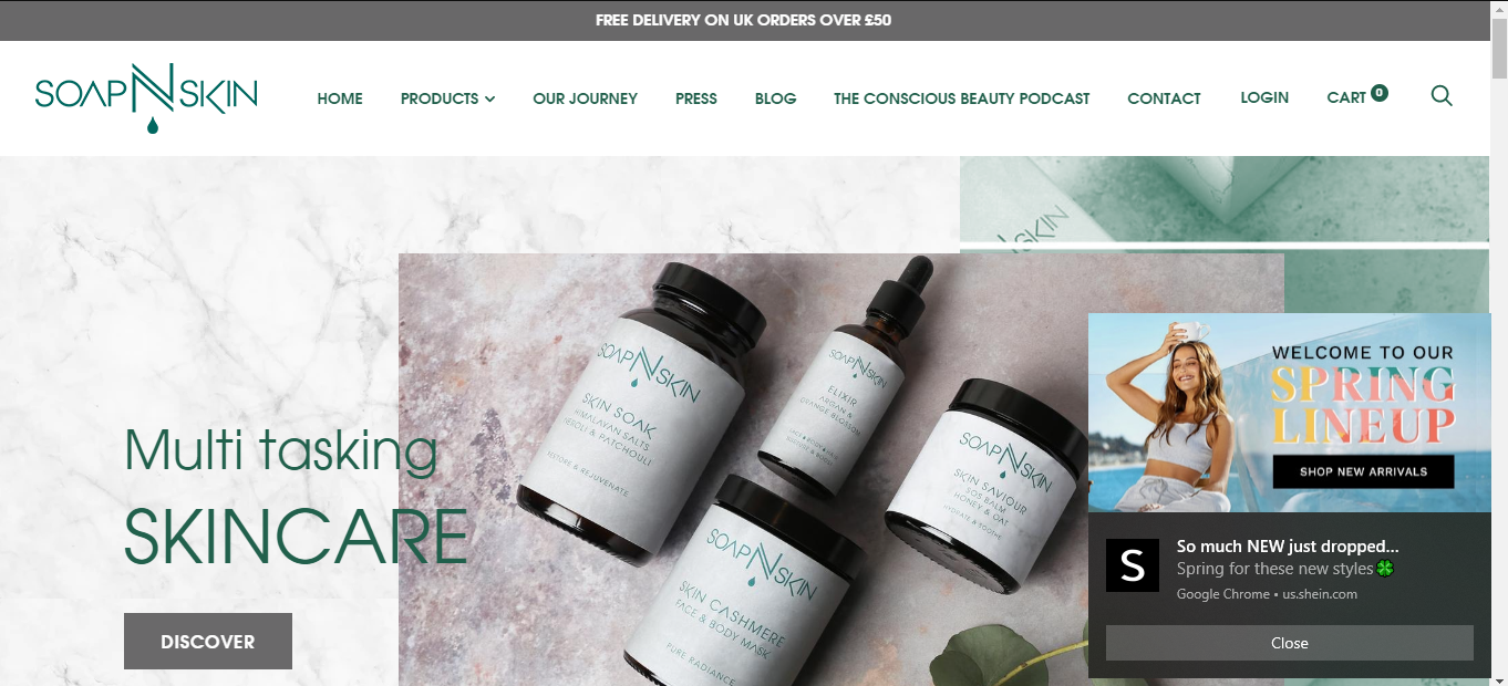 Soap N Skin Web Design Albany NY